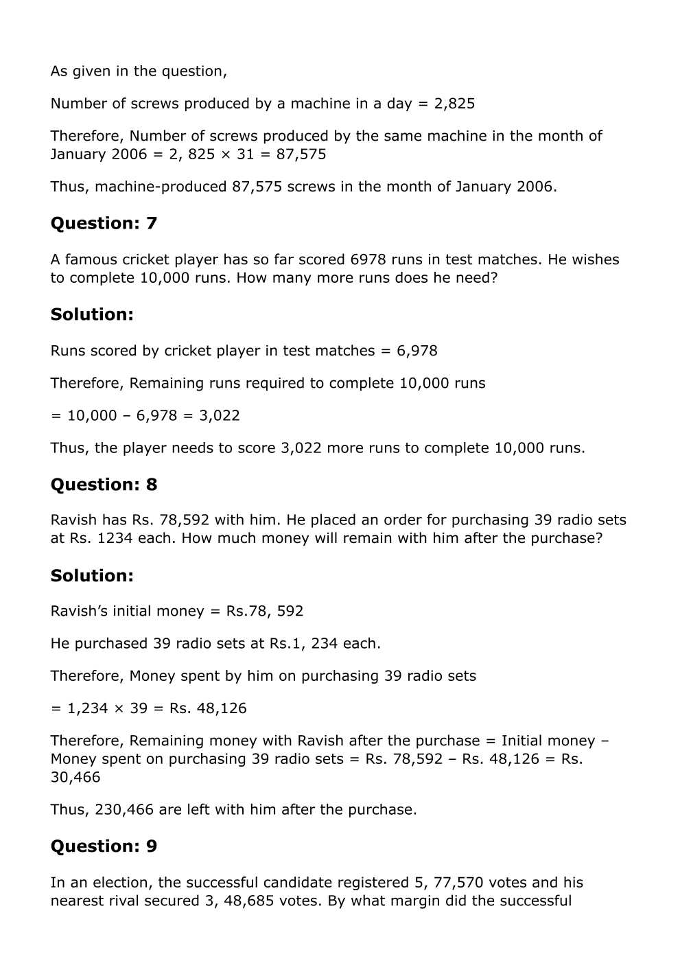 RD Sharma Solutions For Class 6 Maths Chapter 1