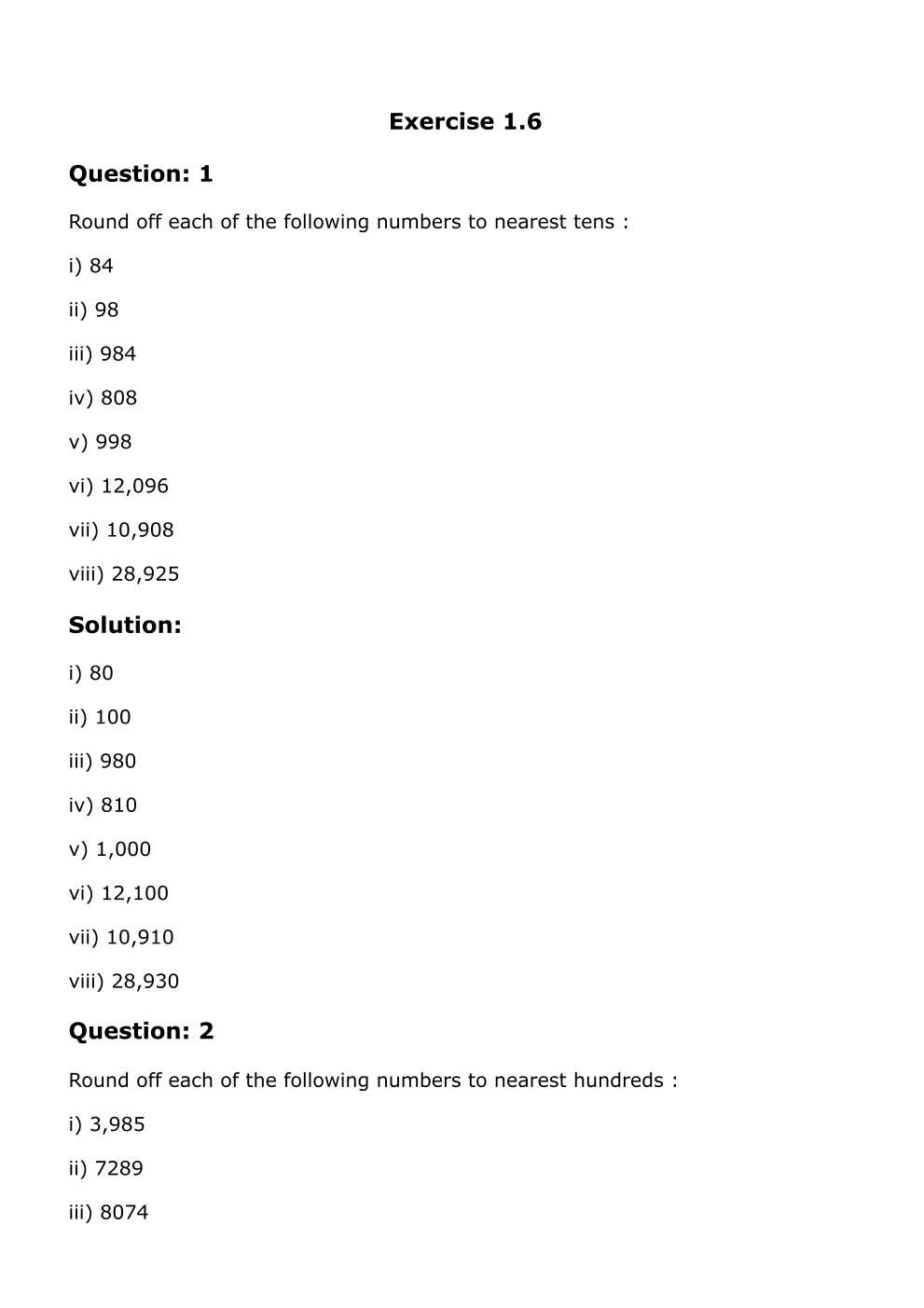 RD Sharma Solutions For Class 6 Maths Chapter 1