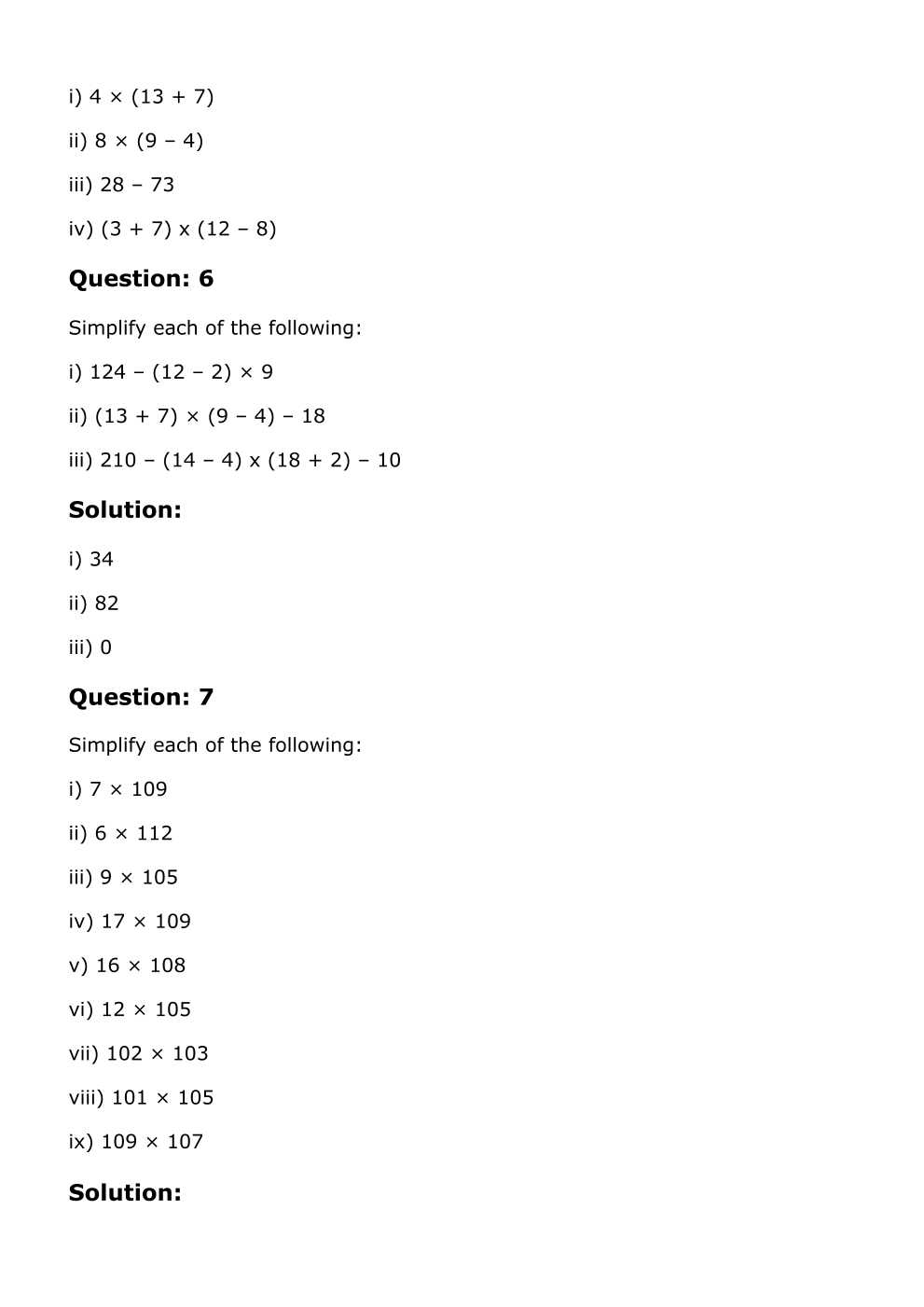 RD Sharma Solutions For Class 6 Maths Chapter 1