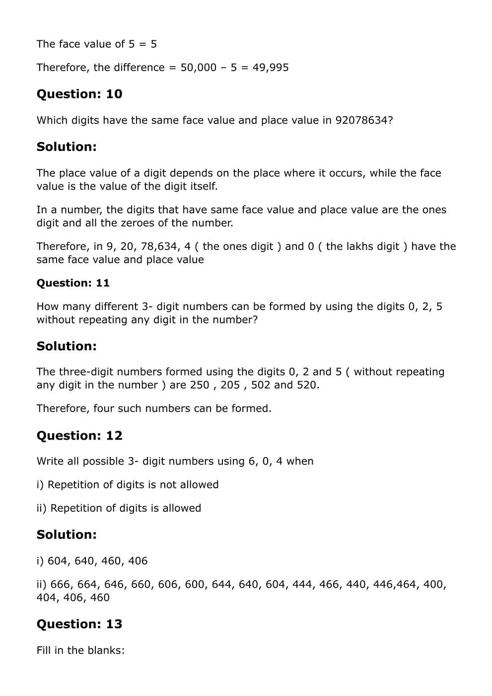 RD Sharma Solutions For Class 6 Maths Chapter 1