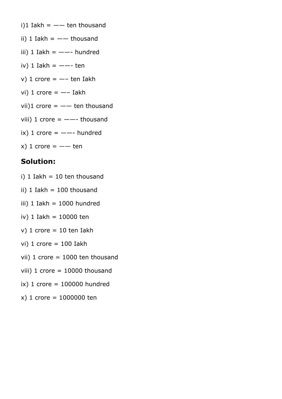 RD Sharma Solutions For Class 6 Maths Chapter 1