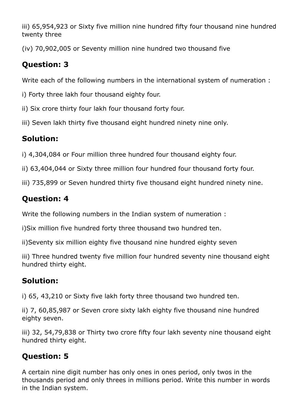 RD Sharma Solutions For Class 6 Maths Chapter 1