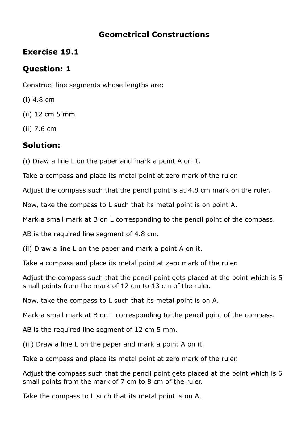 RD Sharma Solutions For Class 6 Maths Chapter 19