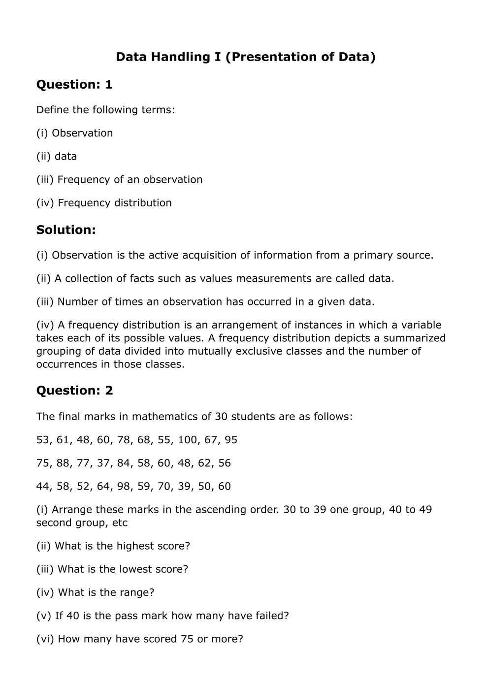 RD Sharma Solutions For Class 6 Maths Chapter 21