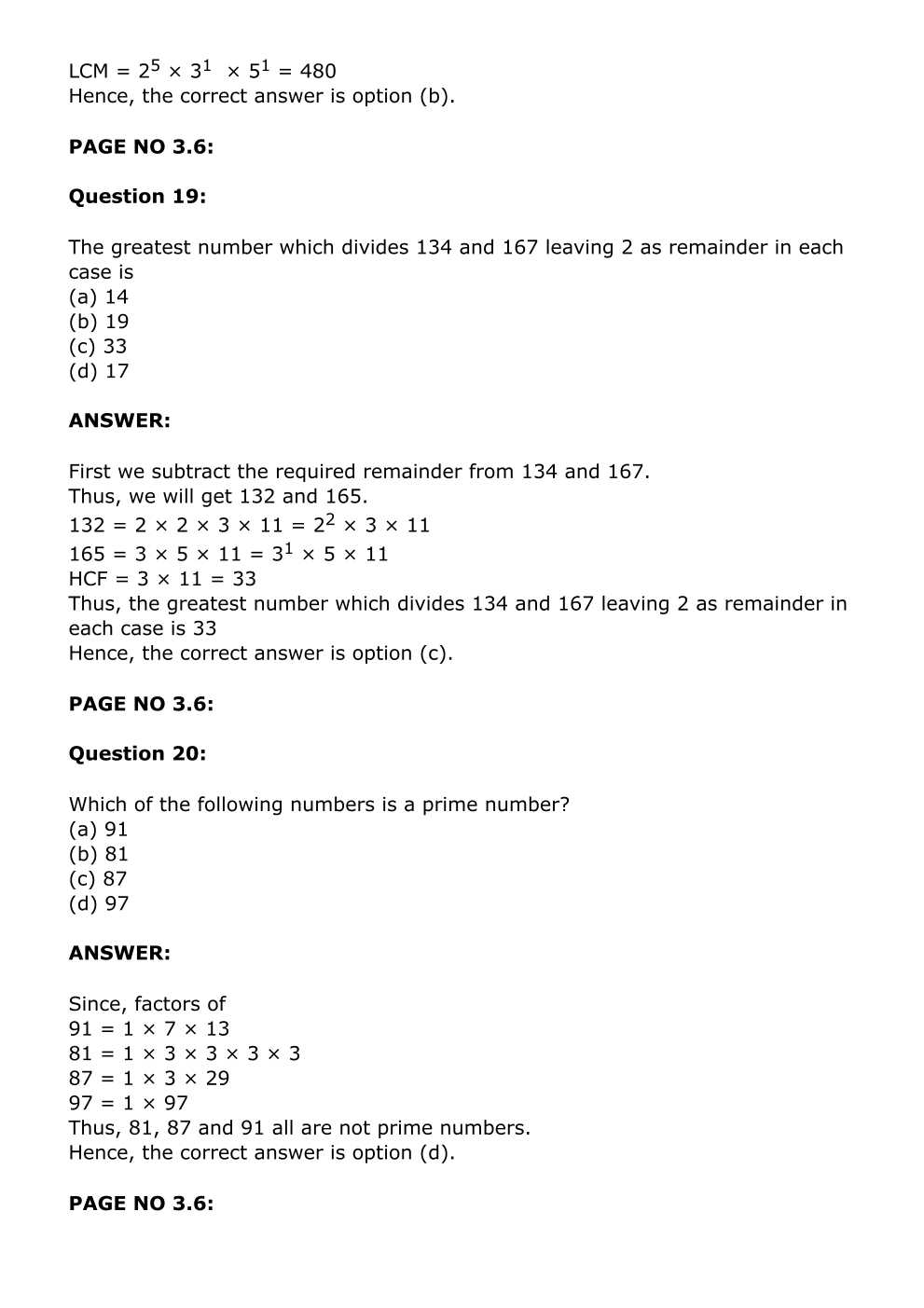 RD Sharma Solutions For Class 6 Maths Chapter 3