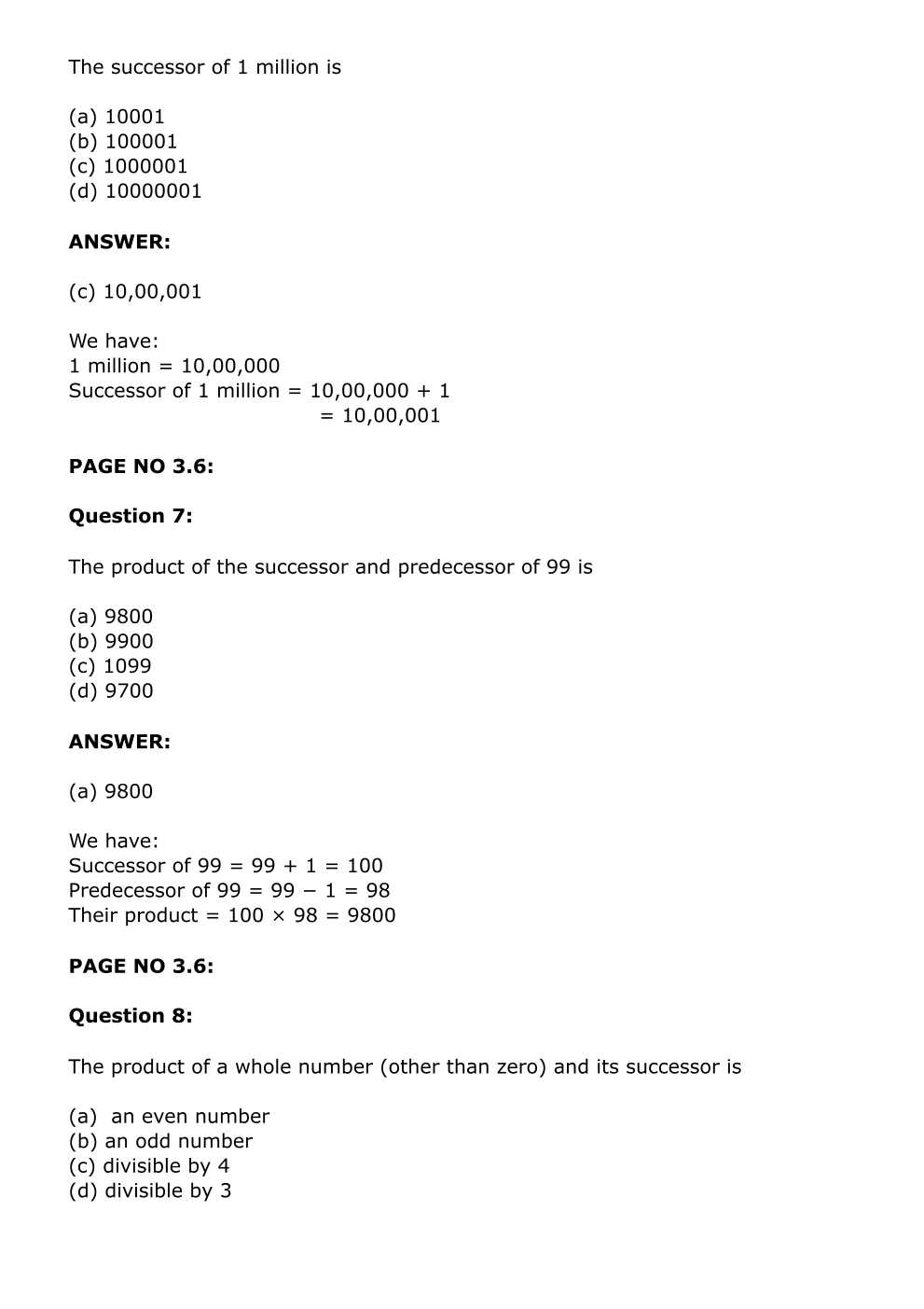 RD Sharma Solutions For Class 6 Maths Chapter 3