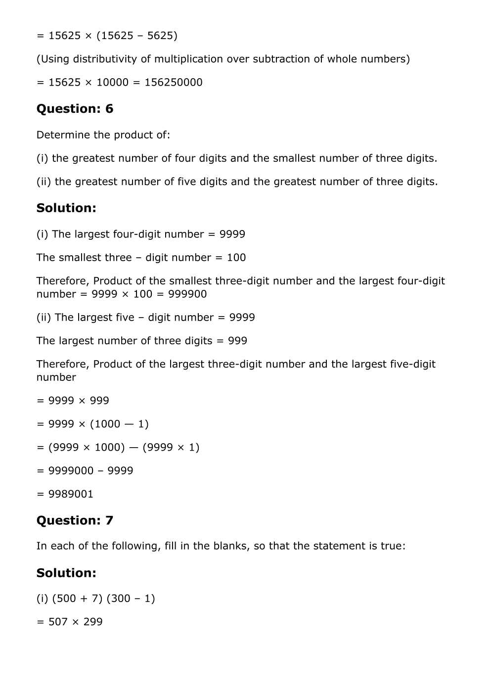 RD Sharma Solutions For Class 6 Maths Chapter 4