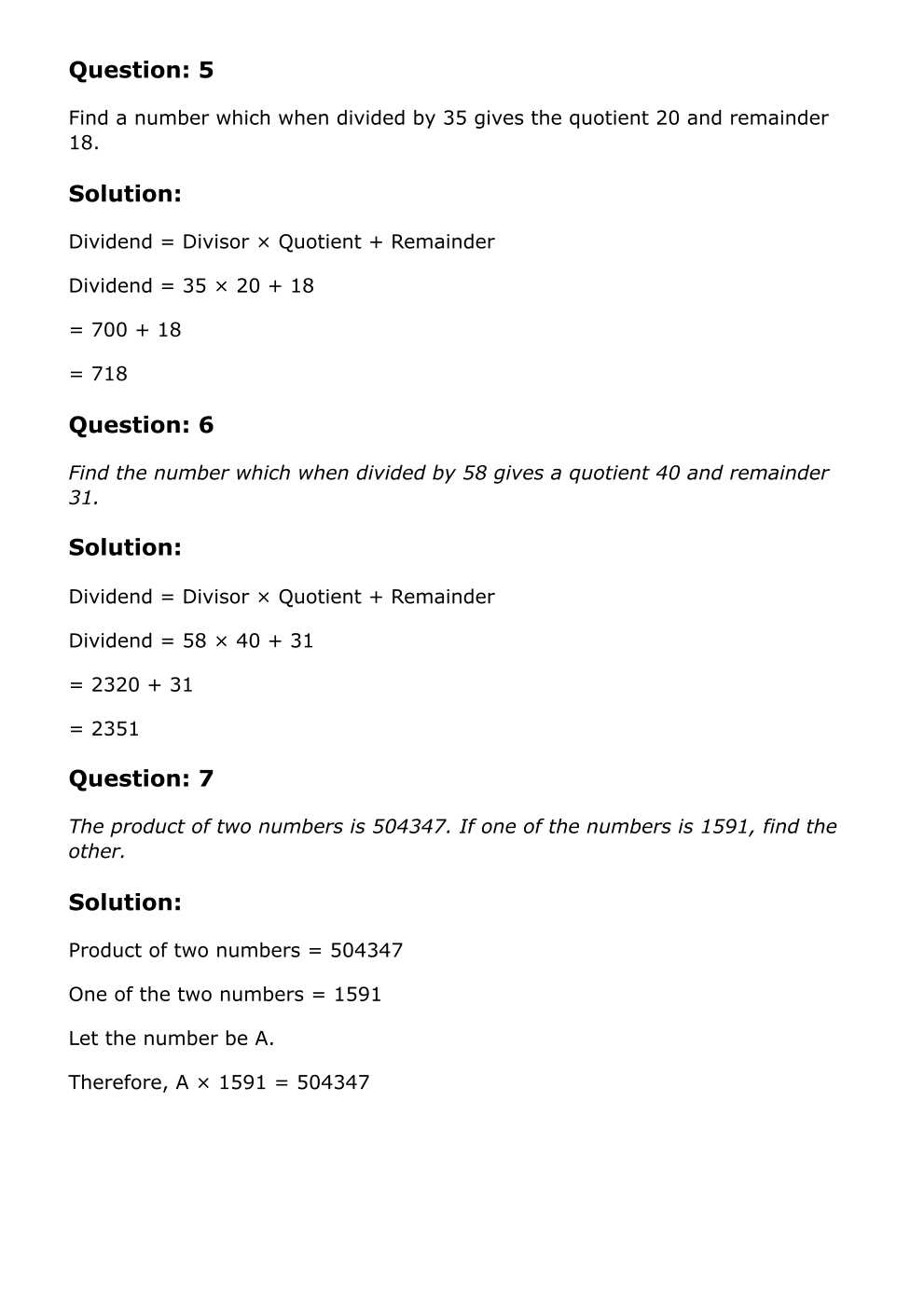 RD Sharma Solutions For Class 6 Maths Chapter 4