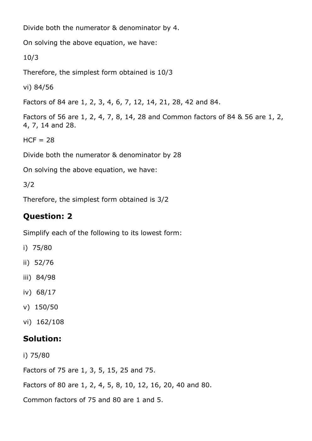RD Sharma Solutions For Class 6 Maths Chapter 6