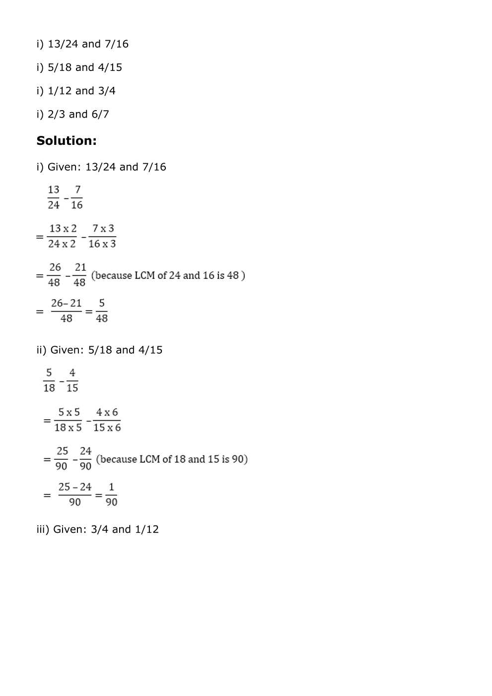 RD Sharma Solutions For Class 6 Maths Chapter 6