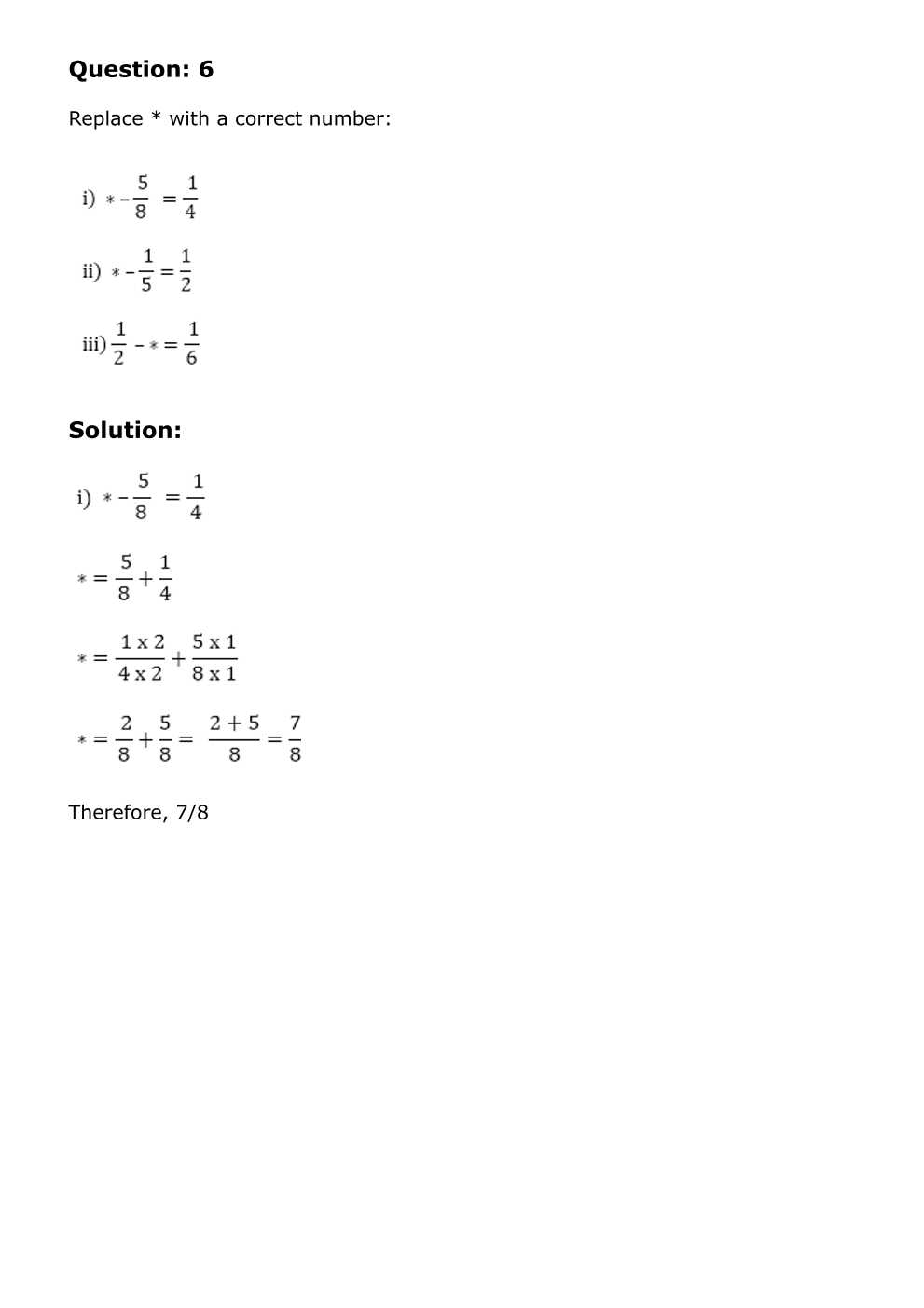 RD Sharma Solutions For Class 6 Maths Chapter 6