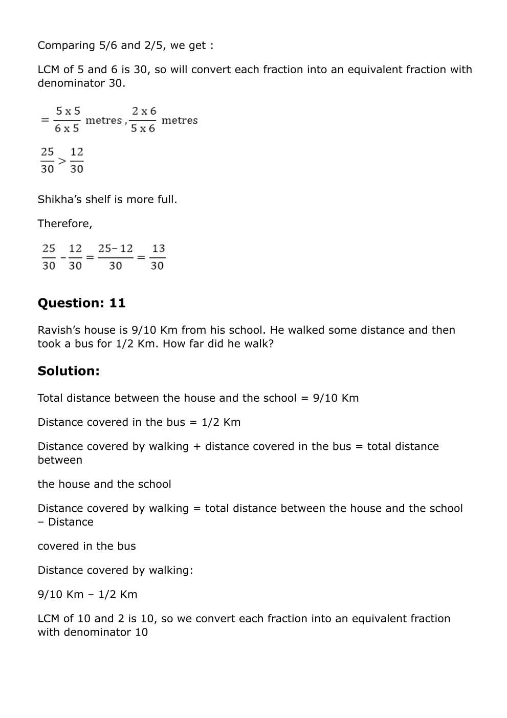 RD Sharma Solutions For Class 6 Maths Chapter 6