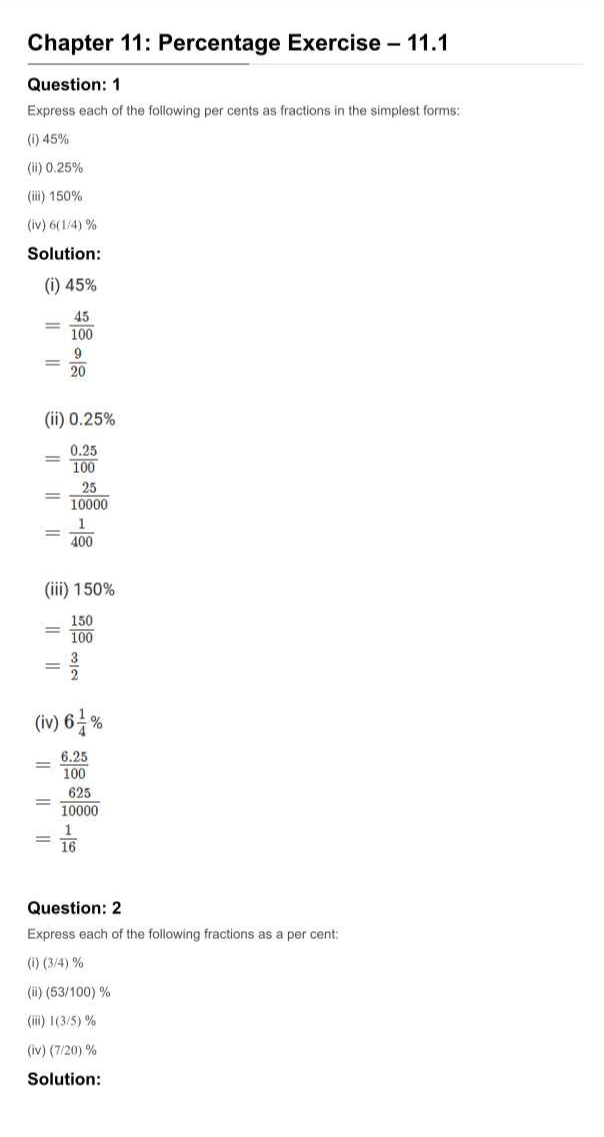 RD Sharma Solutions For Class 7 Maths Chapter 11