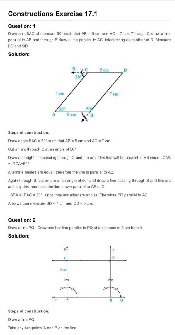 RD Sharma Solutions For Class 7 Maths Chapter 17