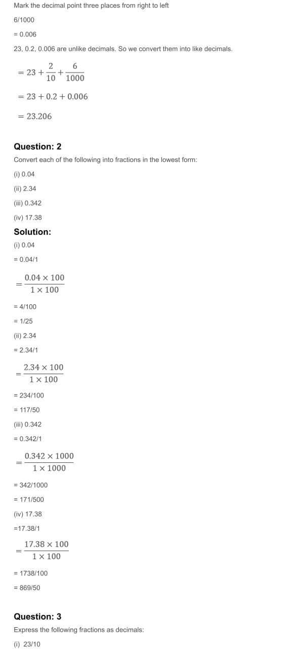 RD Sharma Solutions For Class 7 Maths Chapter 3