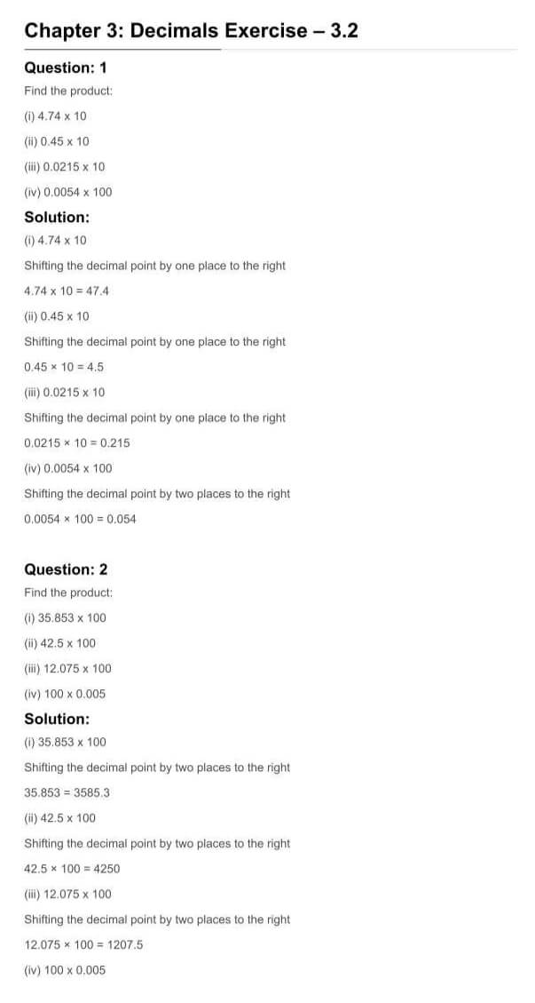 RD Sharma Solutions For Class 7 Maths Chapter 3