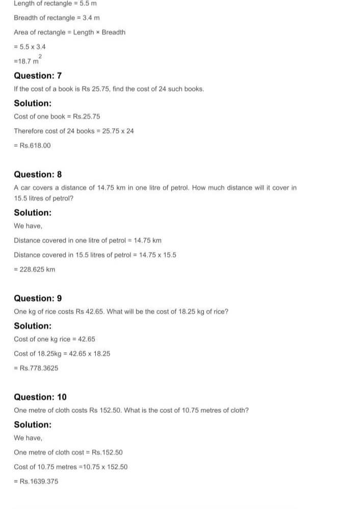 RD Sharma Solutions For Class 7 Maths Chapter 3