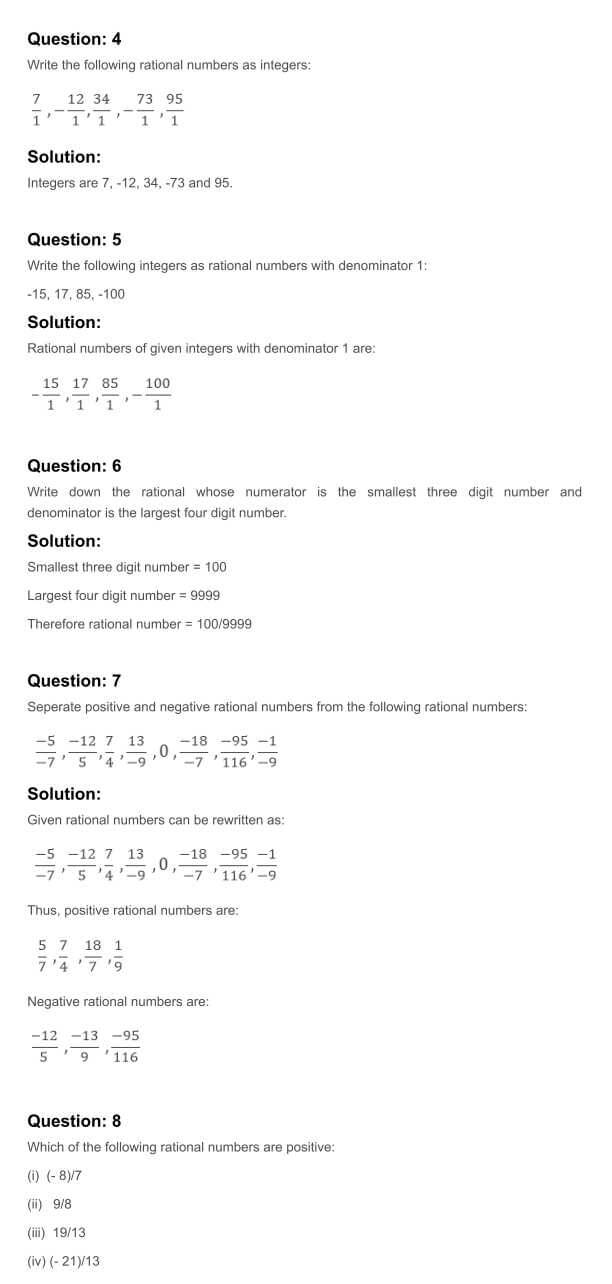 RD Sharma Solutions For Class 7 Maths Chapter 4