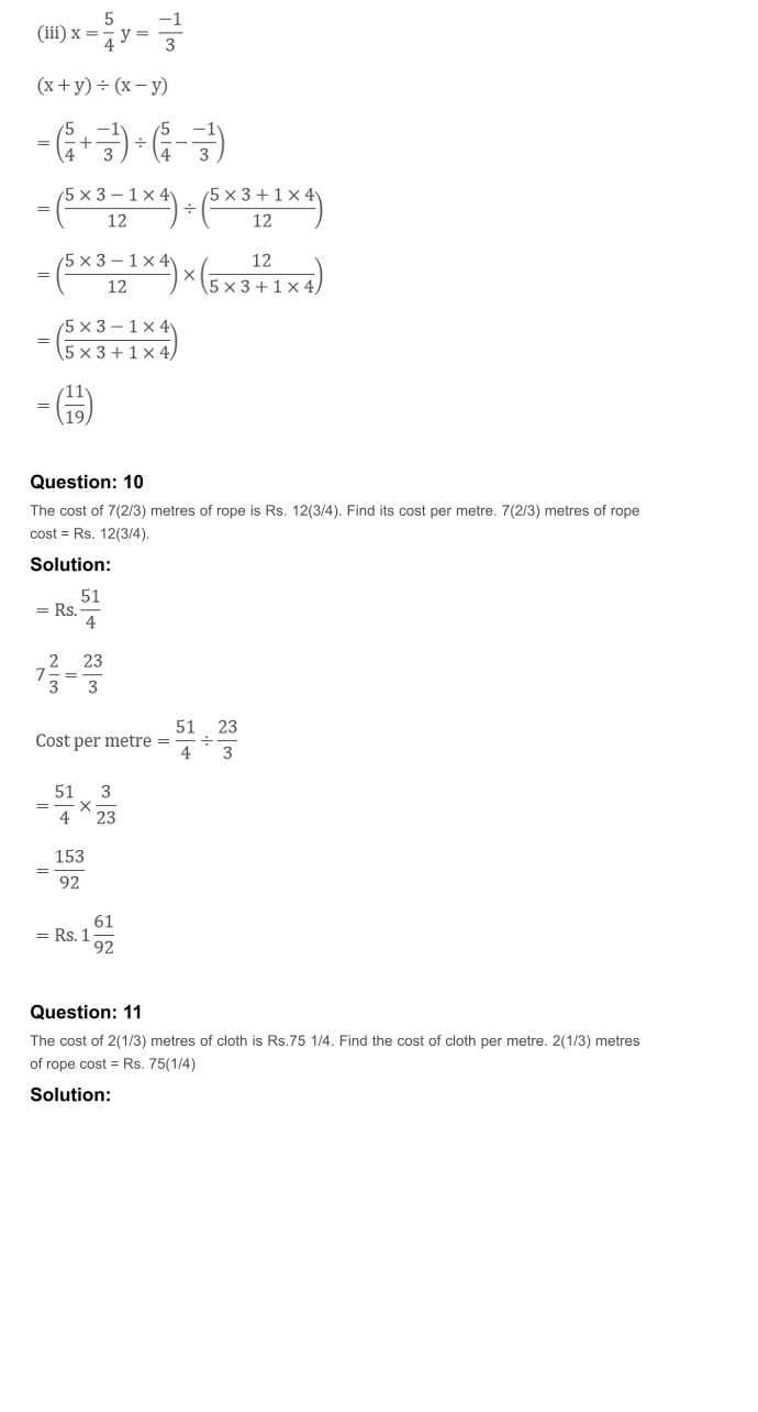 RD Sharma Solutions For Class 7 Maths Chapter 5