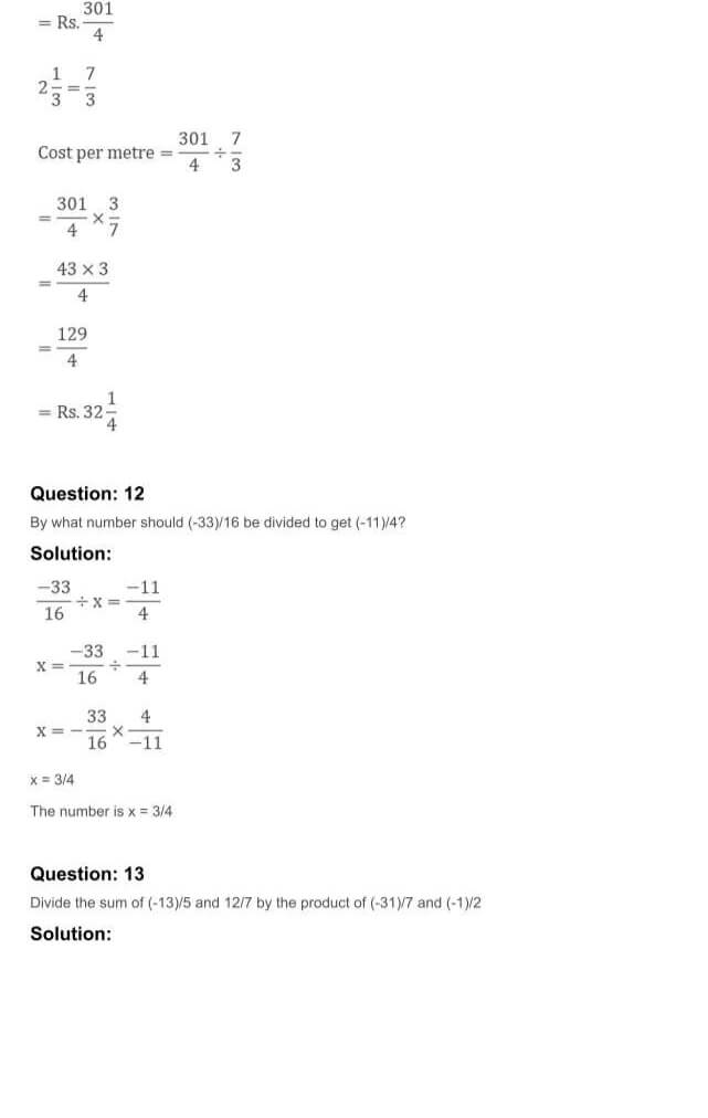 RD Sharma Solutions For Class 7 Maths Chapter 5