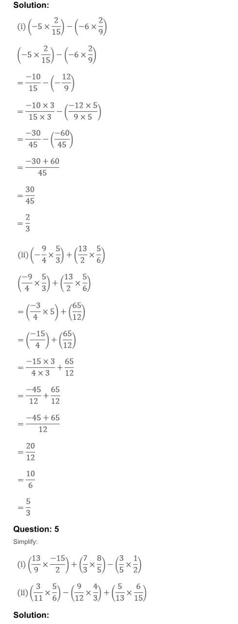 RD Sharma Solutions For Class 7 Maths Chapter 5