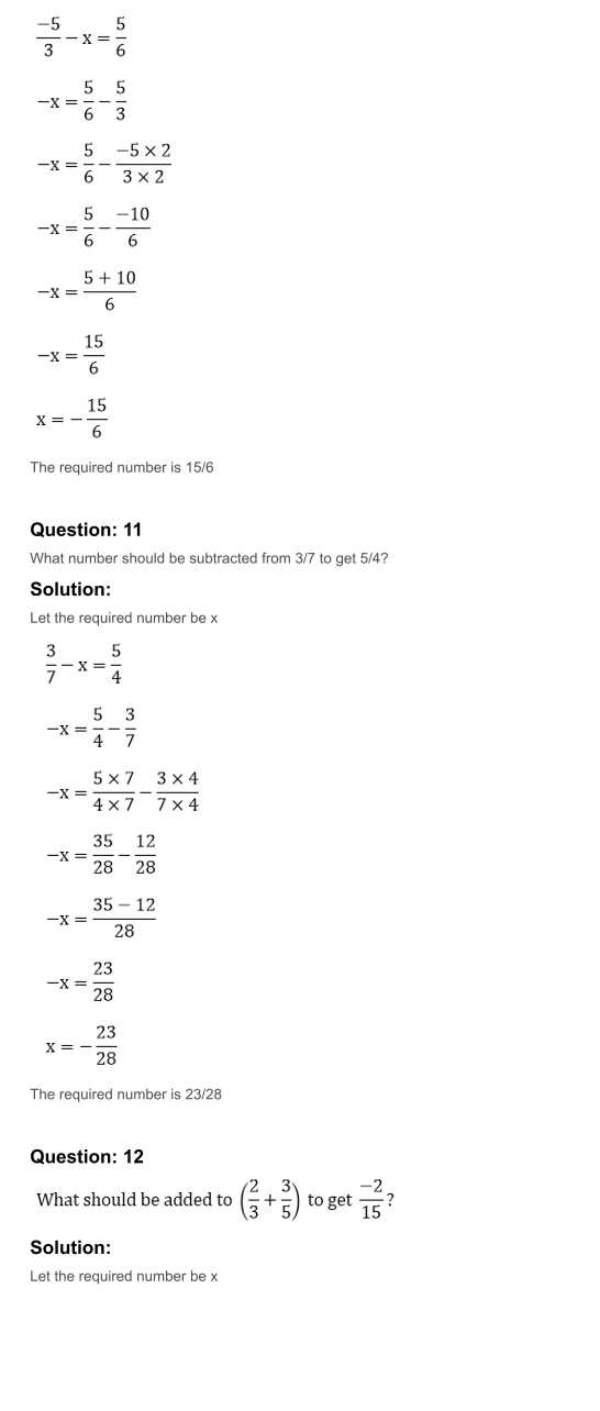 RD Sharma Solutions For Class 7 Maths Chapter 5