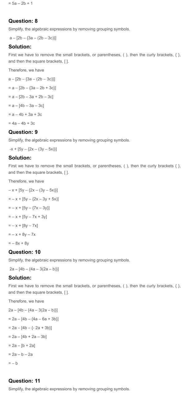 RD Sharma Solutions For Class 7 Maths Chapter 7