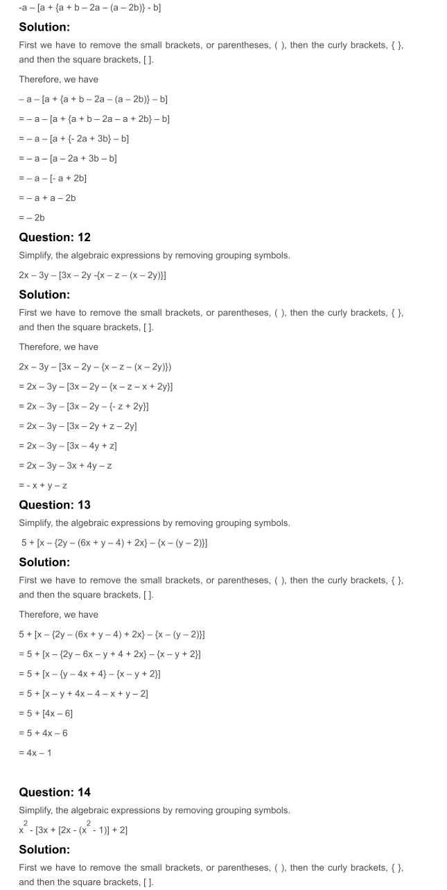 RD Sharma Solutions For Class 7 Maths Chapter 7