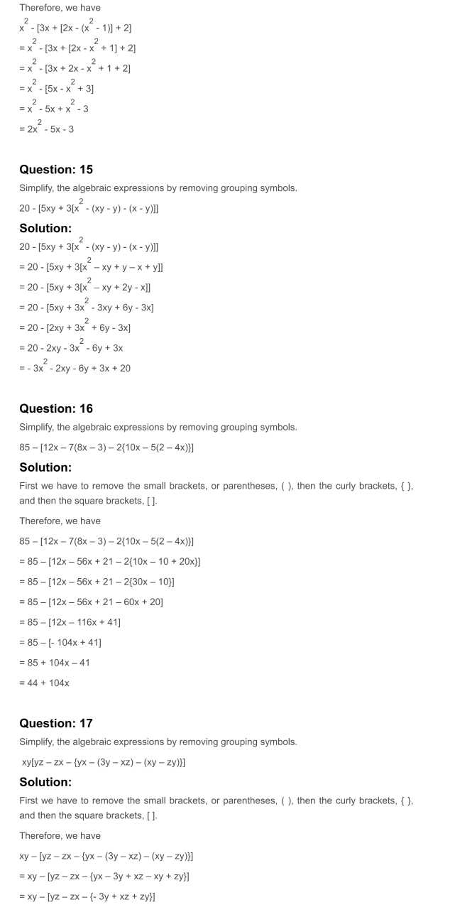 RD Sharma Solutions For Class 7 Maths Chapter 7