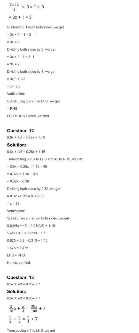 RD Sharma Solutions For Class 7 Maths Chapter 8