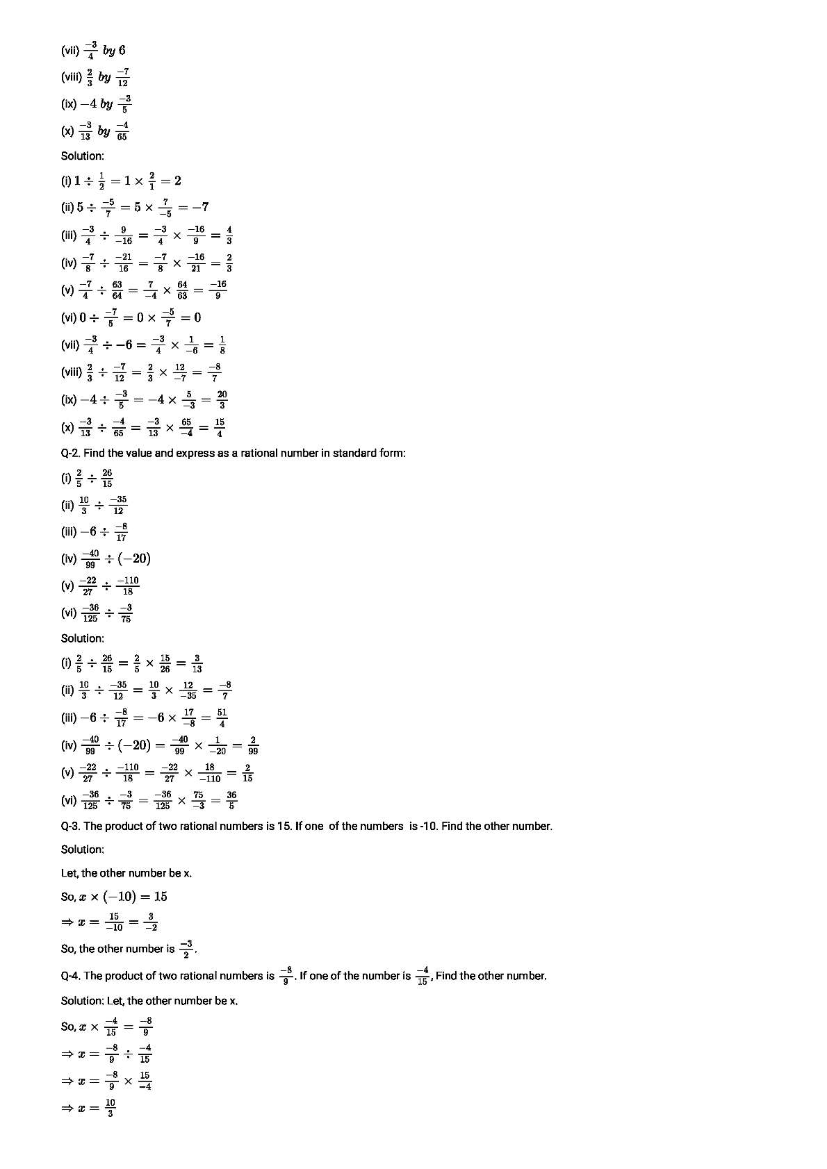 RD Sharma Solutions For Class 8 Maths Chapter 1