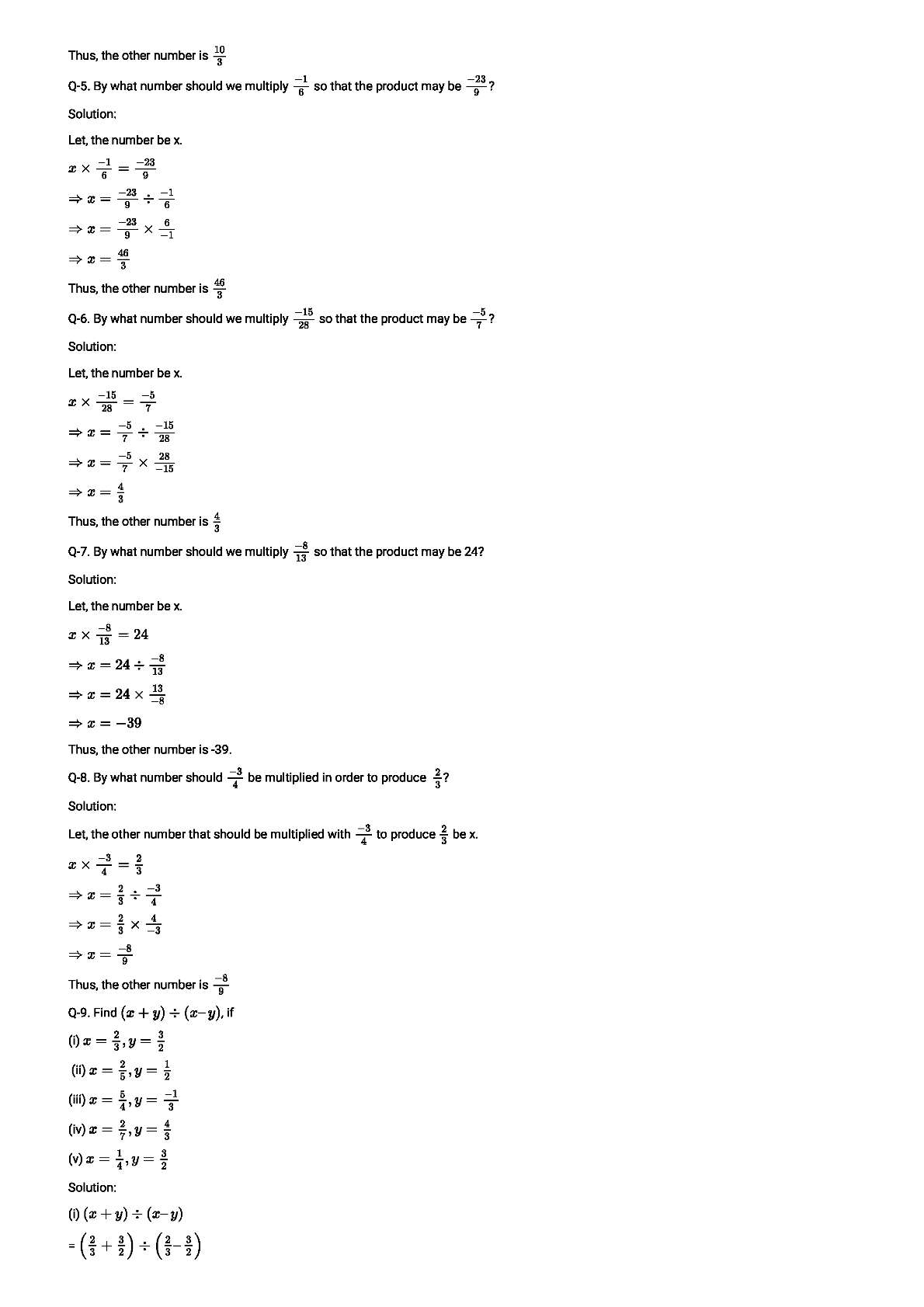 RD Sharma Solutions For Class 8 Maths Chapter 1