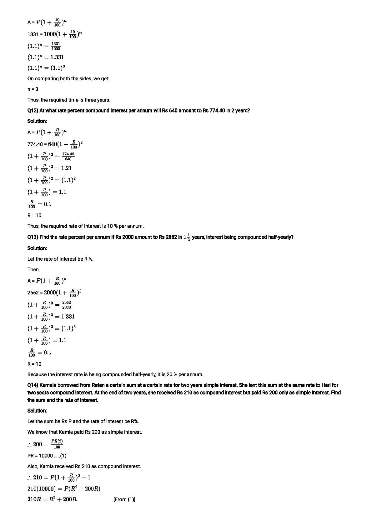 RD Sharma Solutions For Class 8 Maths Chapter 14