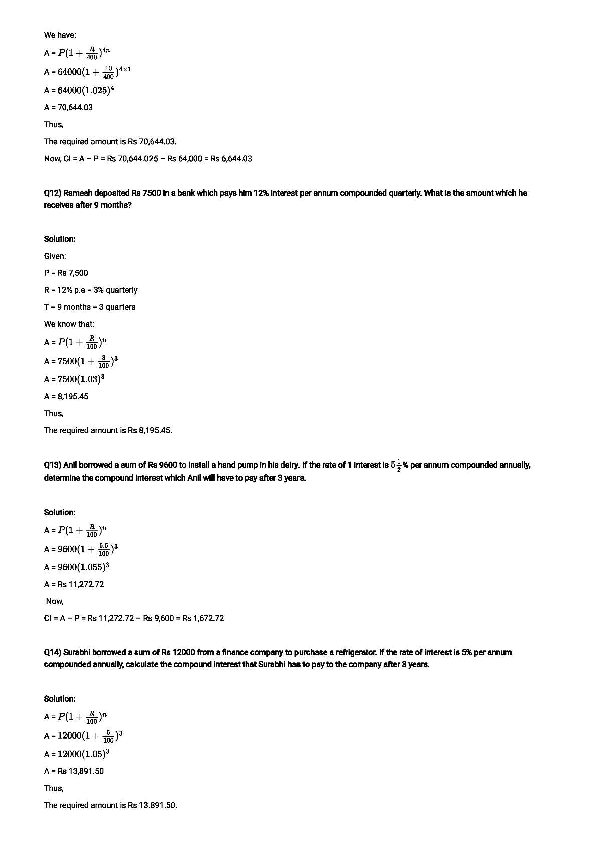 RD Sharma Solutions For Class 8 Maths Chapter 14