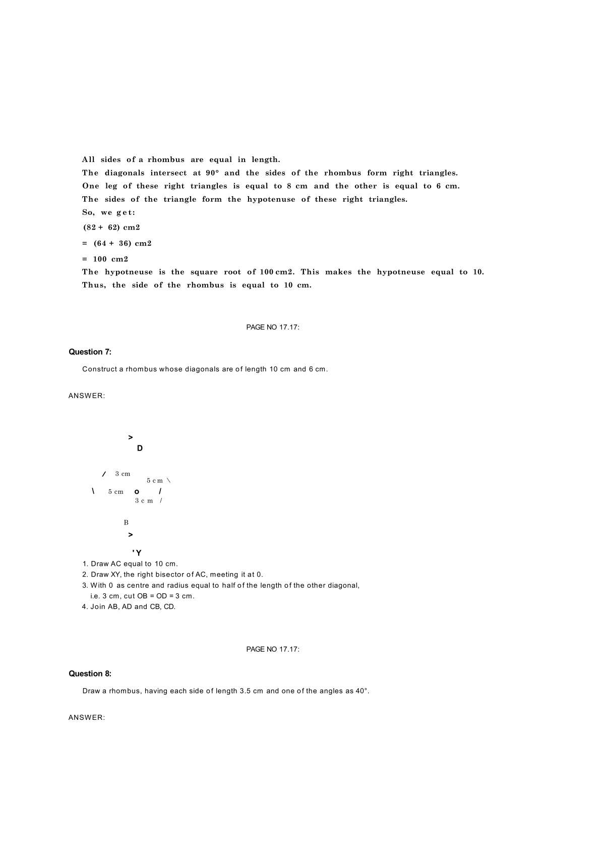 RD Sharma Solutions For Class 8 Maths Chapter 17