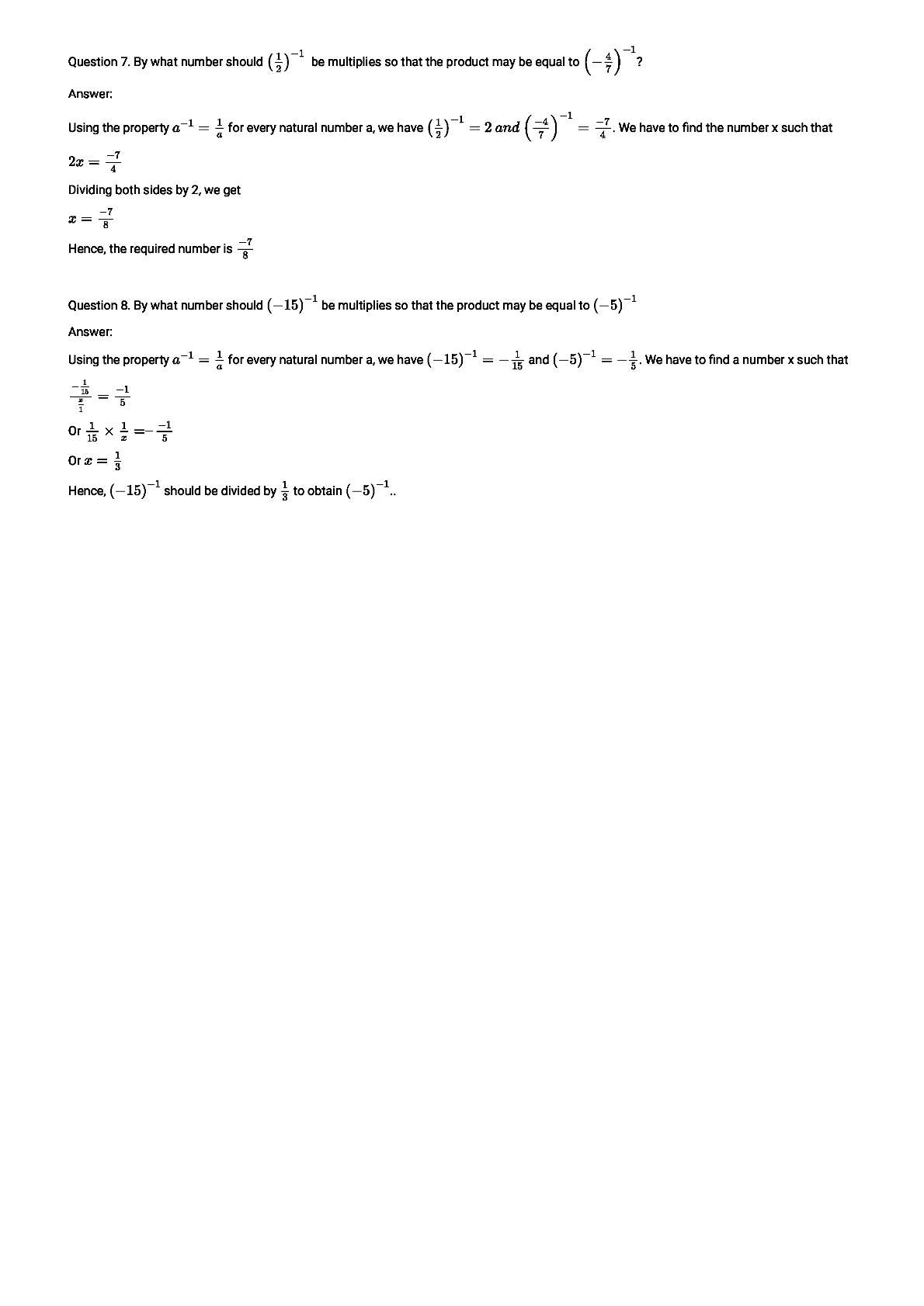 RD Sharma Solutions For Class 8 Maths Chapter 2