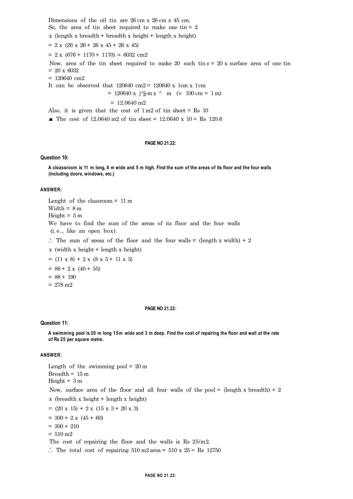 RD Sharma Solutions For Class 8 Maths Chapter 21