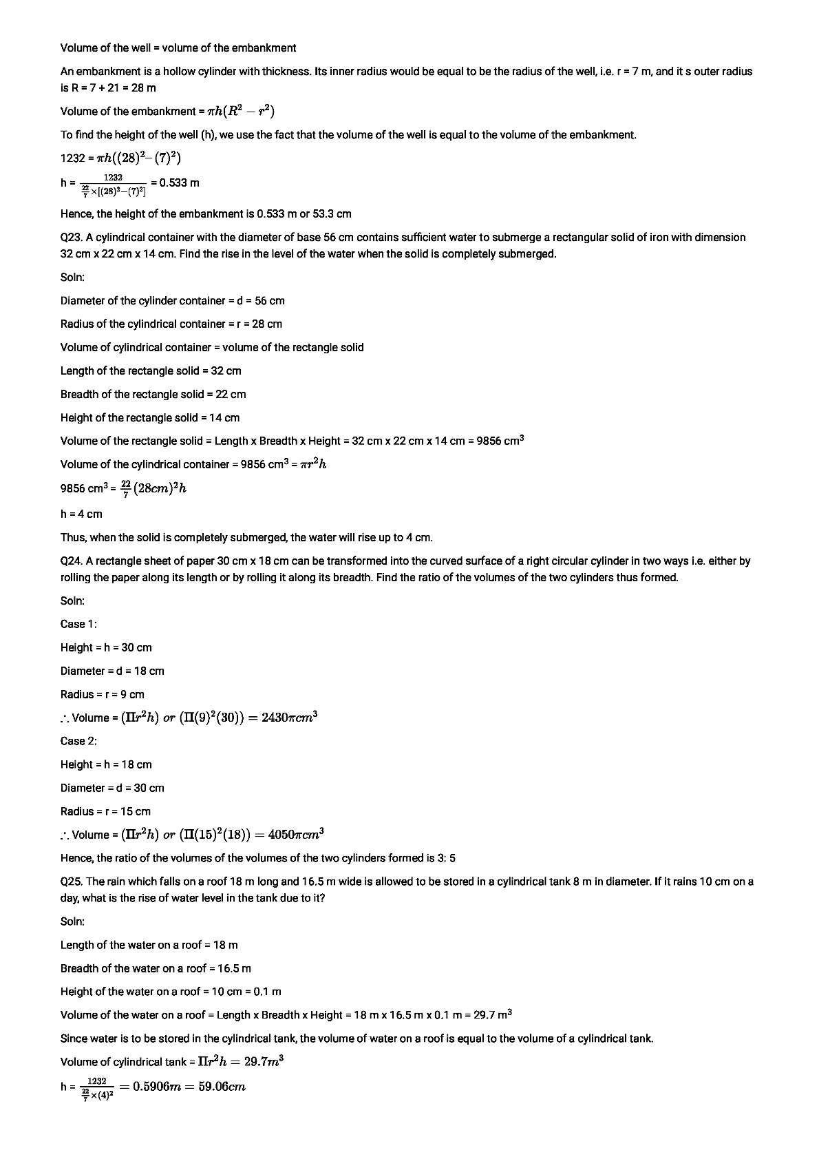 RD Sharma Solutions For Class 8 Maths Chapter 22