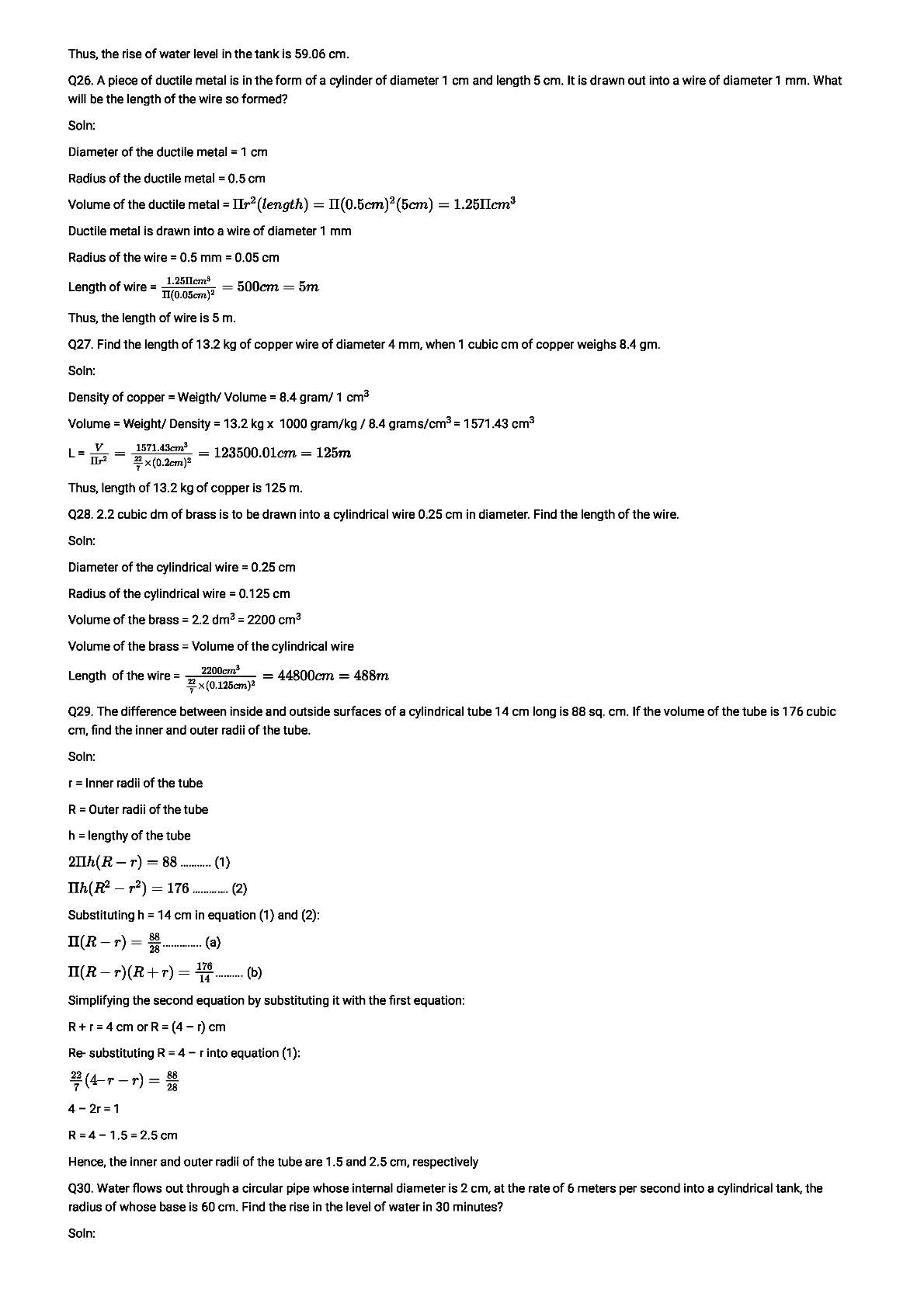 RD Sharma Solutions For Class 8 Maths Chapter 22