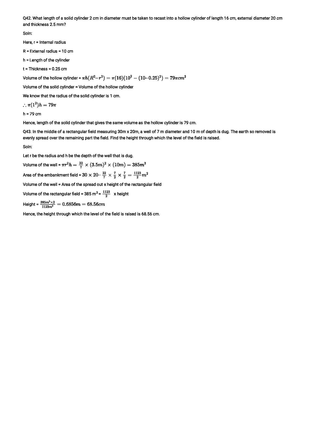 RD Sharma Solutions For Class 8 Maths Chapter 22