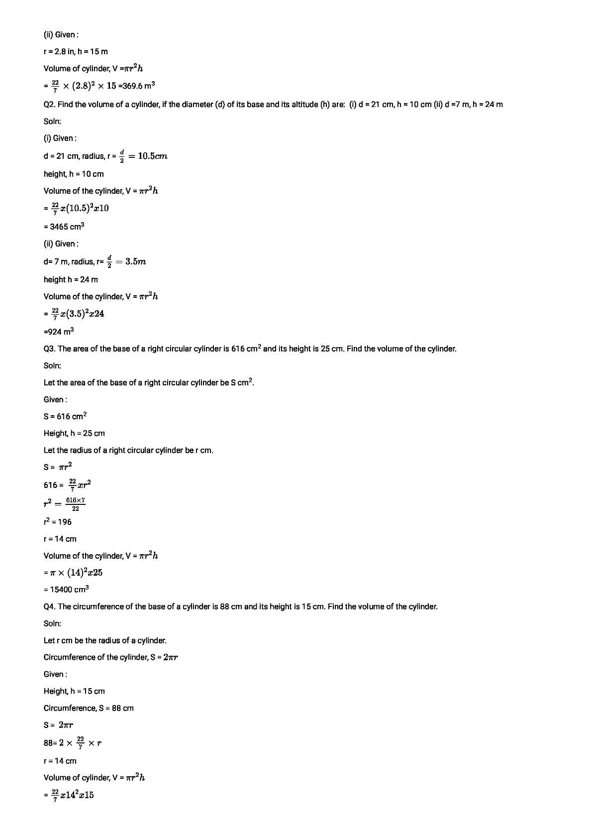 RD Sharma Solutions For Class 8 Maths Chapter 22