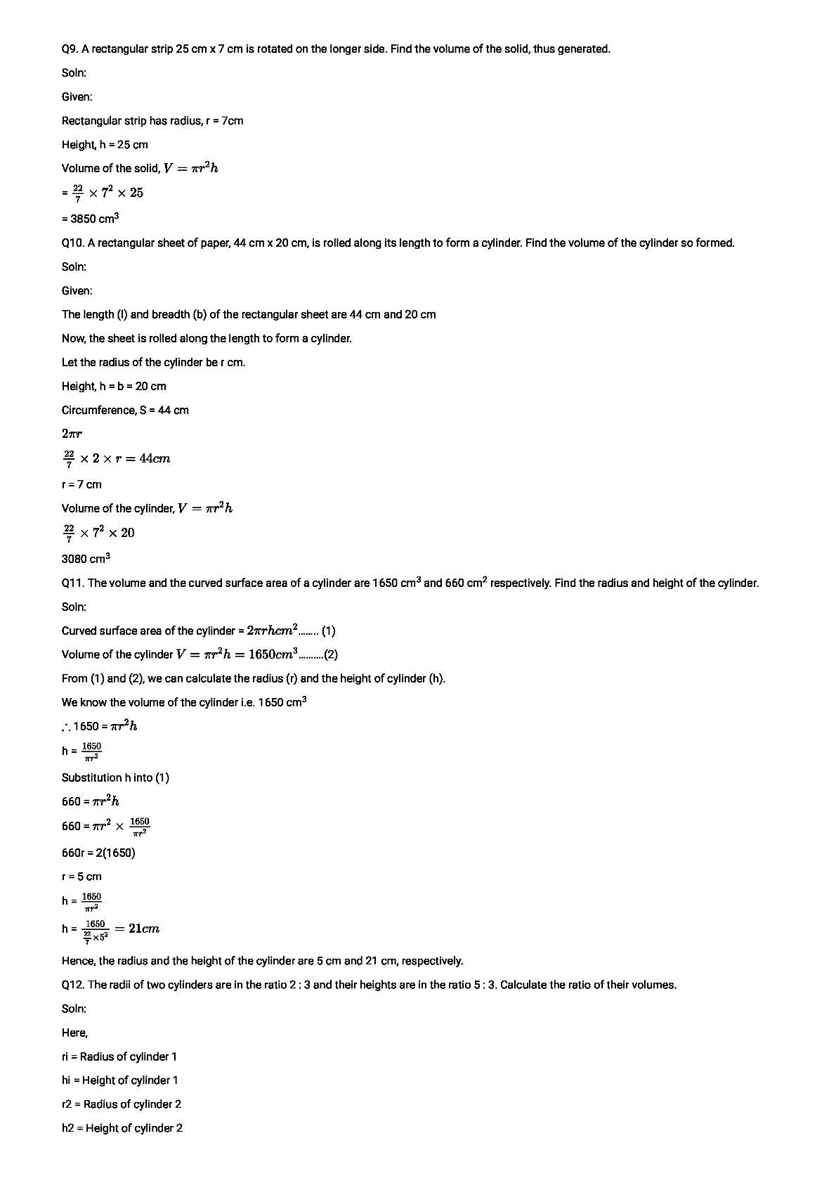 RD Sharma Solutions For Class 8 Maths Chapter 22