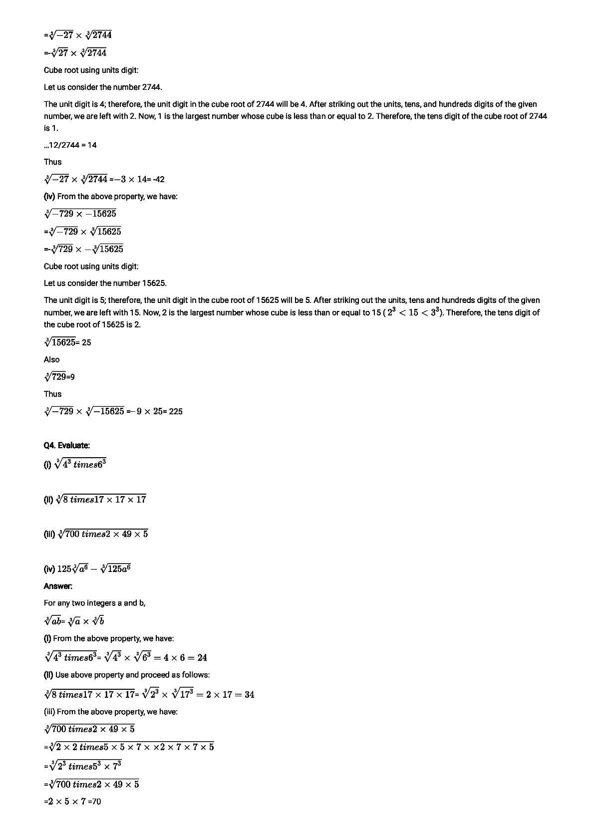 RD Sharma Solutions For Class 8 Maths Chapter 4