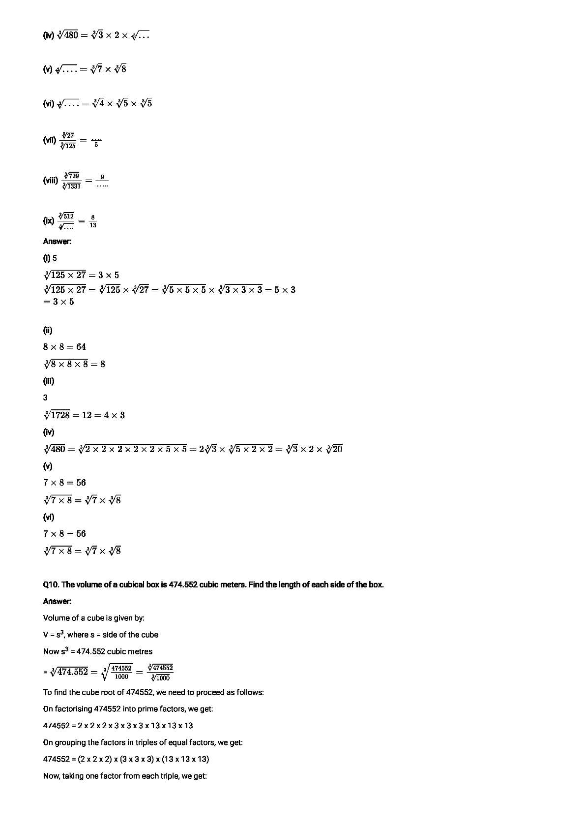 RD Sharma Solutions For Class 8 Maths Chapter 4