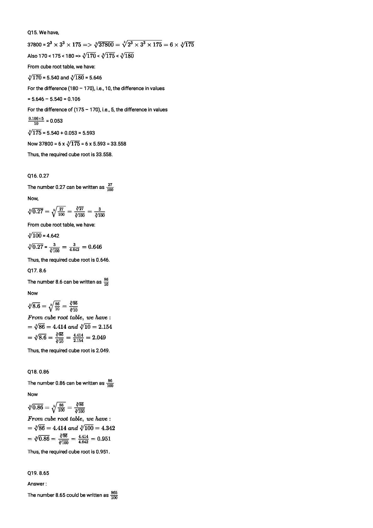 RD Sharma Solutions For Class 8 Maths Chapter 4