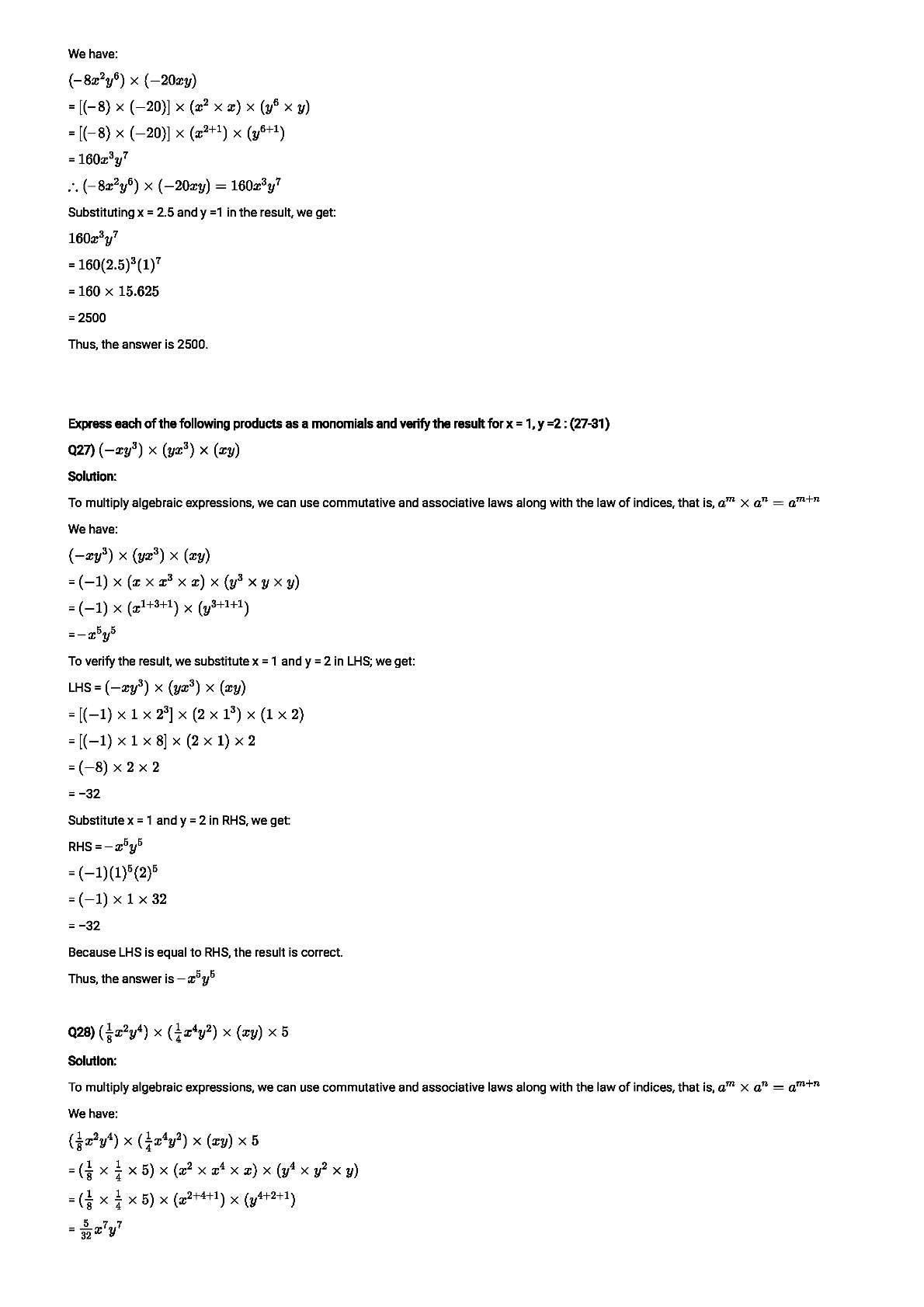 RD Sharma Solutions For Class 8 Maths Chapter 6