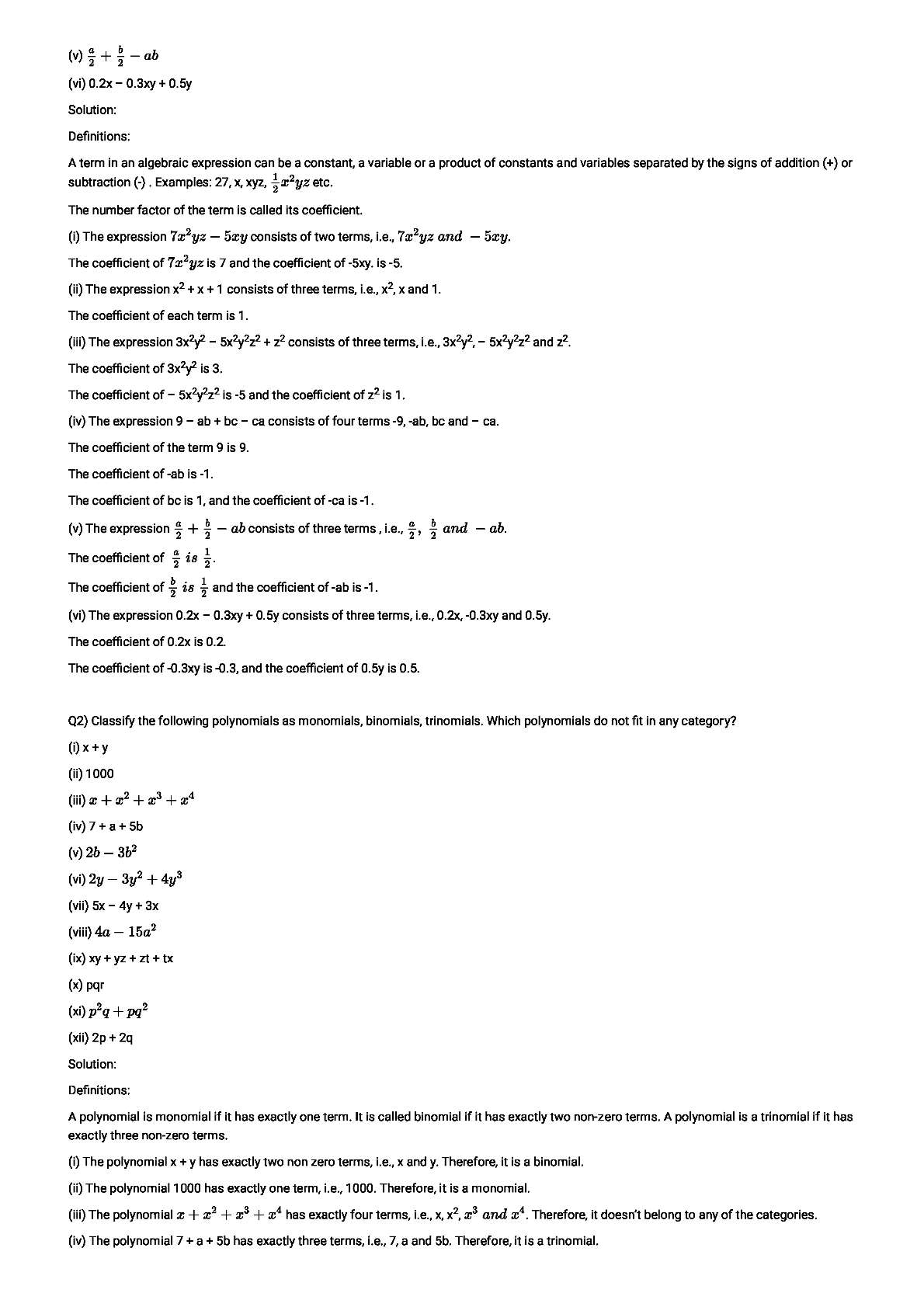 RD Sharma Solutions For Class 8 Maths Chapter 6