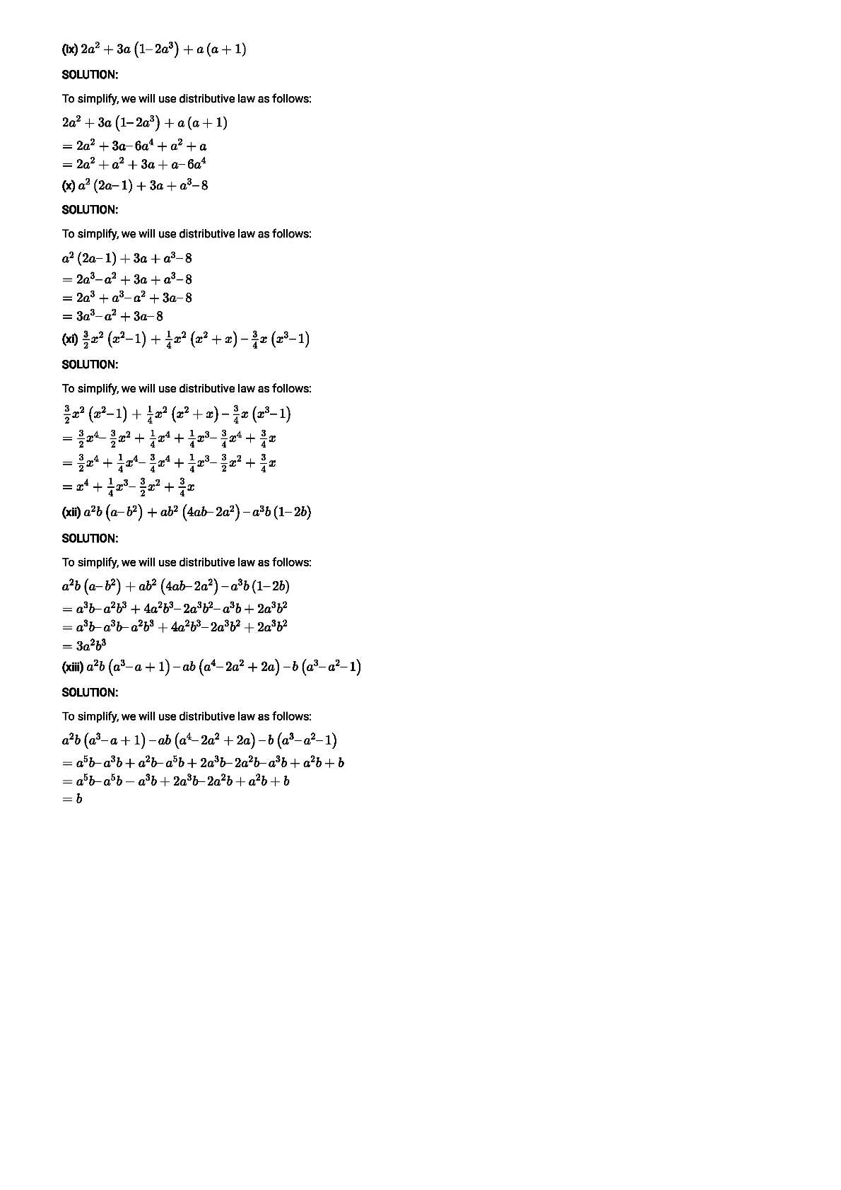 RD Sharma Solutions For Class 8 Maths Chapter 6