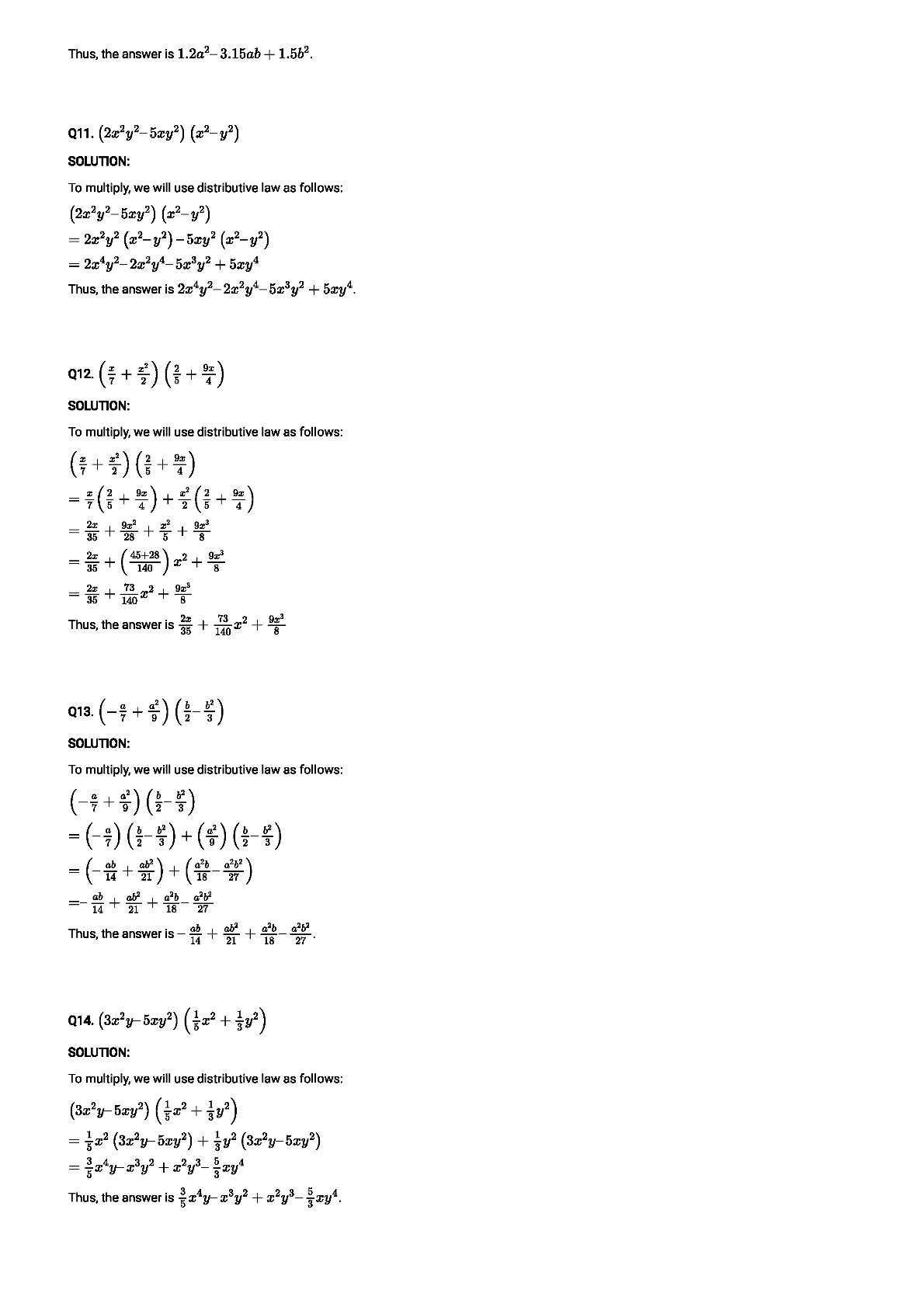 RD Sharma Solutions For Class 8 Maths Chapter 6