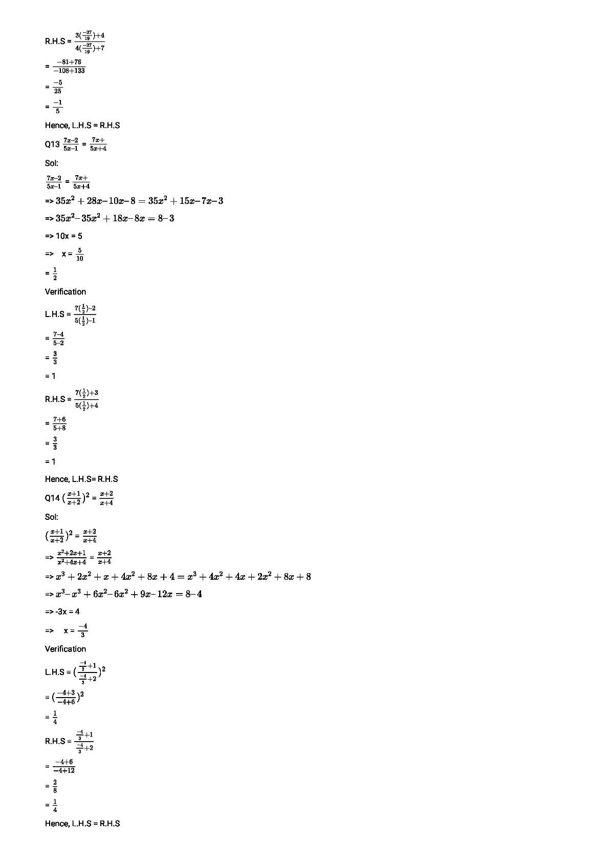 RD Sharma Solutions For Class 8 Maths Chapter 9